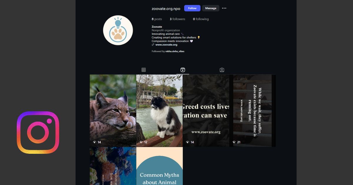 Awareness Initiative – Zoovate on Instagram